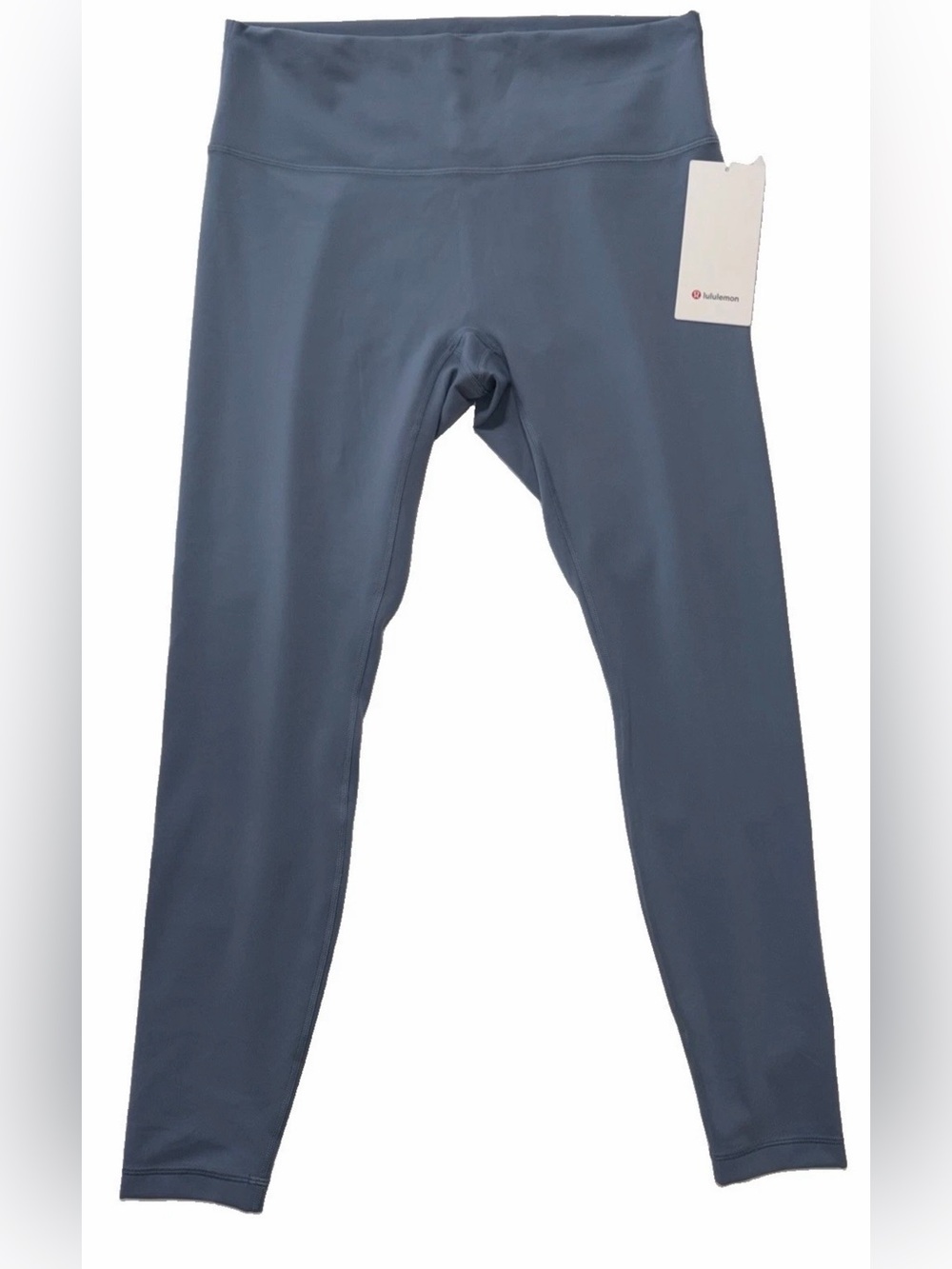 NWT LULULEMON SIZE 14 WUNDER TRAIN NO LINR HIGH RISE 25” L PANT STEEL BLUE $108